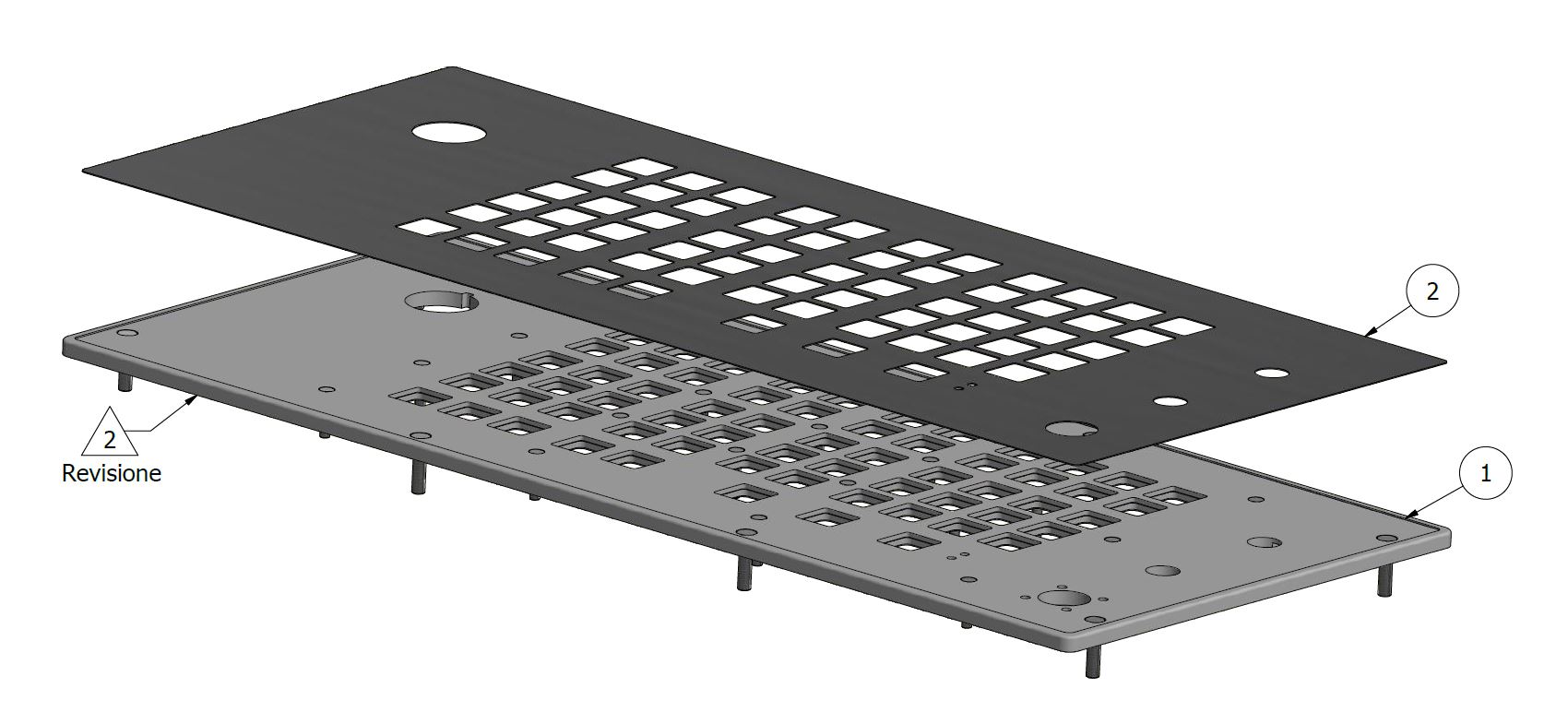 front-plate-2 Frontplatte für Industrietastatur